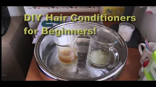 How to make Rinse-Out Hair Conditioners - My "too" creamy recipe - Free recipe