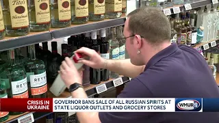 Governor bans sale of all Russian spirits at state liquor outlets and grocery stores