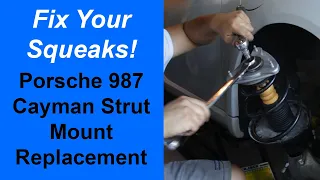 Porsche 987 Cayman Front Strut Removal and Strut Top Mount Replacement
