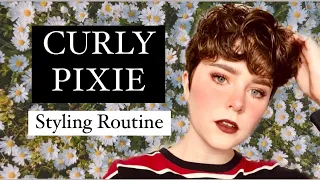 Curly Pixie Styling Routine for 3a Hair (Mousse/Gel/Mousse Method) | Kate Benson