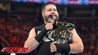 Kevin Owens addresses his post-match attack on John Cena: Raw, June 15, 2015