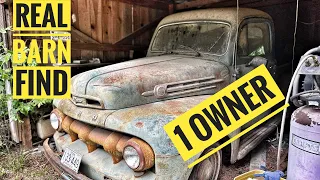 52 Ford truck passed down 4 generations, will it start? 70 years in the same family!