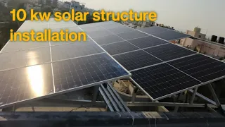 10 kw solar structure installation