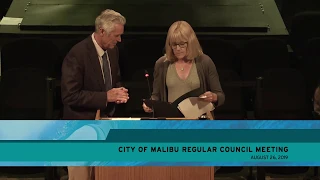 Malibu City Council Meeting August 26, 2019