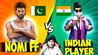NOMI FF VS INDIAN PRO NG PLAYER | NONSTOP GAMING | GARENA FREE FIRE PAKISTAN