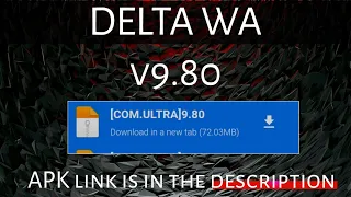 Delta WhatsApp latest version APK link | cda creator| delta WhatsApp| mod WhatsApp
