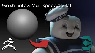 Marshmallow Man, Zbrush timelapse