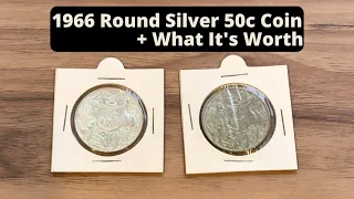 The 1966 Round 50c Coin + What it is worth