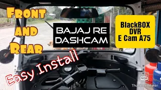 Bajaj RE fi BlackBOX DVR/Dashcam Installation | BAO-BAO | TUK TUK | Auto rickshaw | Autos