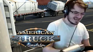 Мэддисон общается с чатом, Бомбит в American Truck Simulator, и смотрит трейлер Гемини