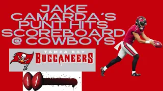 Jake Camarda's Punt Hits Scoreboard @ Cowboys