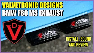 New Valvetronic Designs BMW F80 M3 Exhaust | Install, Review & Sound!