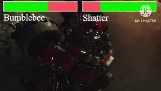 Bumblebee vs Shatter with healthbars