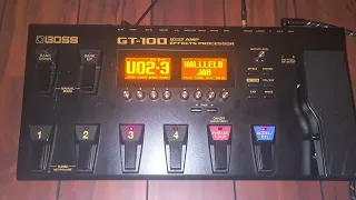 Boss GT 100 Worship Patches