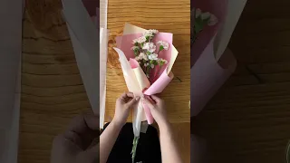 bouquet wrap diy tutorial💐