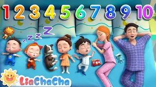 Ten in the Bed | Numbers Song | Roll Over Baby Song | LiaChaCha Nursery Rhymes & Baby Songs