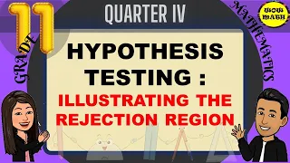 ILLUSTRATING THE REJECTION REGION || STATISTICS AND PROBABILITY Q4