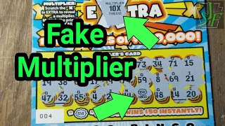 Fake Multiplier on Pa Lottery Bingo Ticket?  Looks like it to me. Lottery Shenanigans...