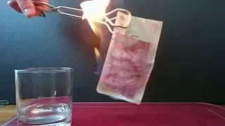 Burning a £50 Note
