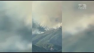 Top News-Zjarri në malin e Çikës/Dita e tretë, flakët i afrohen fshatit të Dhërmiut