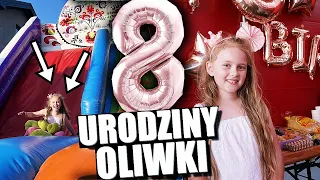 8 URODZINY OLIWKI 💜 MEGA IMPREZA Z WIELKIM DMUCHAŃCEM 💜 VLOG