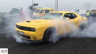 Dodge Challenger SRT 392 - 6.4 V8 HEMI engine vs drag kart ZX10R 🚦🚗 drag race