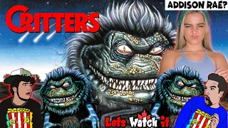 Critters (1986) HORROR MOVIE REACTION/COMMENTARY! | ADDISON RAE???