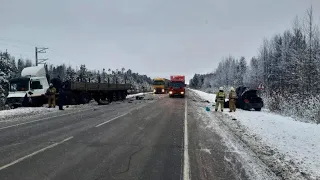 Двое югорчан погибли под колёсами большегруза