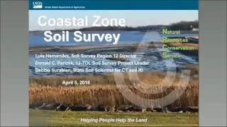 Webinar - Coastal Zone Soil Survey (4/2016)