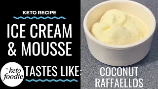 Keto Ice Cream | Coconut Raffaello - Ferrero Rocher | The Keto Foodie