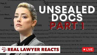 LIVE: Depp v Heard Unsealed Docs Part 1