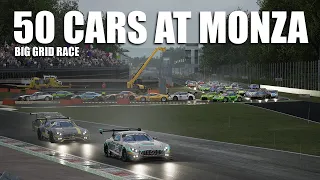 50 Cars at Monza - Assetto Corsa Competizione Big Grid Race