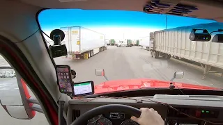 JB Hunt driver nearly causes accident going too fast.  Rookie Trucking Life.