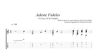 Fingerstyle Guitar - Adeste Fideles O Come All Ye Faithful (From Christmas Tunes Nr.1)