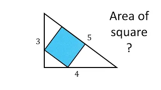 Square In A 3-4-5 Triangle Puzzle