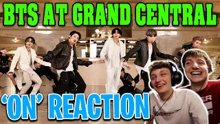 BTS Performs "ON" at Grand Central Terminal REACTION! | The Tonight Show