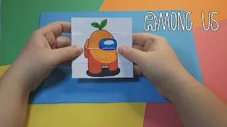 Бесконечная открытка Амонг Ас / Tutorial AMONG US transformations Endless card