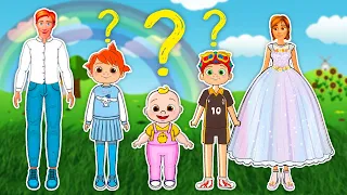 Coloring Let's go have fun finding clothes bebefinn 🥰😍cocomelon Joaozinho little angels for kids