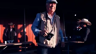 National Geographic Photographer William Albert Allard at work with his Leica cameras.