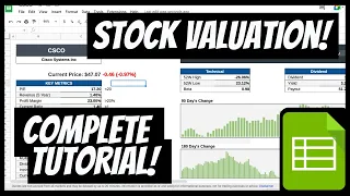 Stock Valuation on Google Sheets - How to Value a Stock!