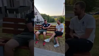 Биатлонисты взяли интервью у тренера Артёма Истомина