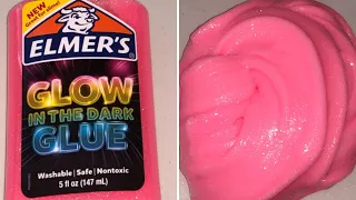 Making glow in the dark slime! #slime #glowslime #coolslime #elmersglue