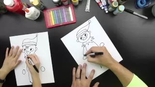How To Draw Elf On A Shelf