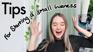 TIPS FOR STARTING A SMALL BUSINESS II small business advice II handmade business II beginners guide