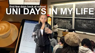 my first few days back in uni (lectures, college life)