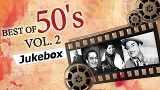 Best of 50's Hindi Songs (HD) - Jukebox 2 - Evergreen Bollywood Black & White Old Hits (1950-1959)