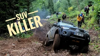 SUV Killer🏆Mitsubishi L200 vs Jeep Cherokee & Landrover Discovery 🔥Extreme OFF ROAD  🇹🇷 TURKIYE 🏆