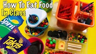 5 Ways To Sneak Food and Candy Into Class Using Weird School Supplies | Nextraker