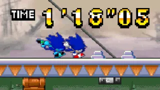 (TAS) Sonic Rush Adventure Haunted Ship Act 1 in 1'18"05