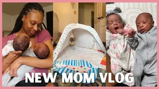 A Day in My Life As A First Time Mom of Twins! First Playtime with Lovevery & Endless Naps!